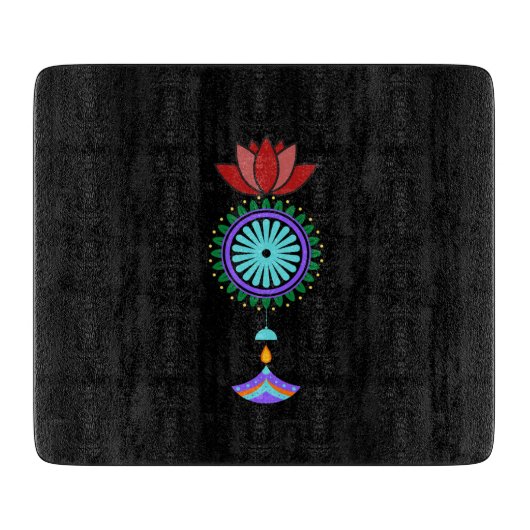 Anhänger spirituell mit Lotusblüte Snijplank (Voorkant)