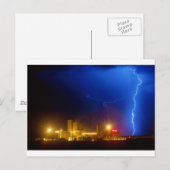 Anheuser-Busch Budweiser Brewery Lightning thunder Briefkaart (Voorkant / Achterkant)