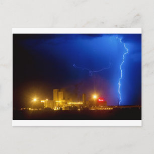Anheuser-Busch Budweiser Brewery Lightning thunder Briefkaart