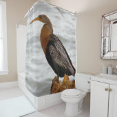 Anhinga On The Lookout Douchegordijn (In situ)