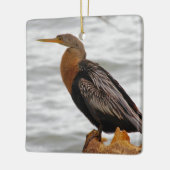 Anhinga On The Lookout Keramisch Ornament (Links)