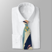 Anhinga pastel kleurrijke aangepaste patroon stropdas (Gebonden)