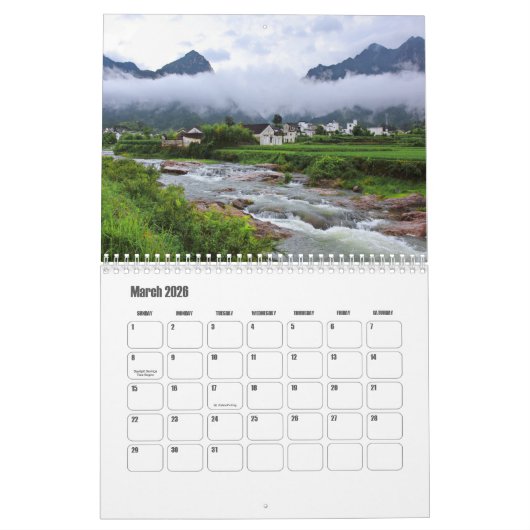 Anhui-China kalender (Mar 2026)