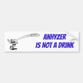 Anhyzer is geen drink sticker