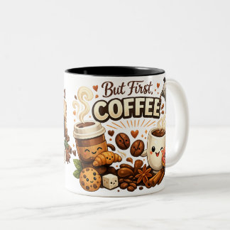 Ani Coffee's luxe mokdesign voor koffieliefhebbers Tweekleurige Koffiemok