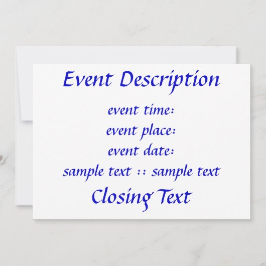 Ani L'dodi... Bruiloft Kaart (Achterkant)