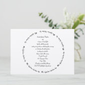 Ani L'Dodi Hebrew Jewish Wedding Invitation Kaart (Staand voorkant)