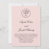 Ani L'Dodi - Roos Joodse huwelijksuitnodiging Kaart (Voorkant)