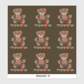 Ani Ohev (et) Shokolad - I Love Chocolate Sticker (Vel)