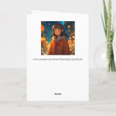 Ani-ulke Kerst Anime Woordspeling Kaart (Achterkant)