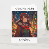 Ani-verbazingwekkende Kerstmis | Winternacht Kaart (Voorkant)