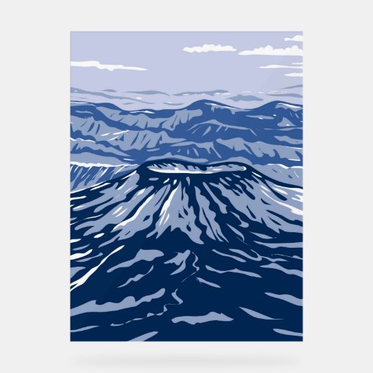 Aniakchak-vulkaan Acryl Bord (Voorkant)