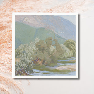 Aniene rivier adembenemend Art Nouveau-landschap Servet