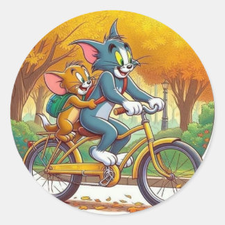 Anima cartoon ronde sticker