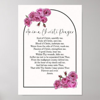 Anima Christi Gebedswandkunst Poster