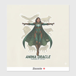 “Anima Oracle Warrior | Mystieke Beschermer Fantas Sticker