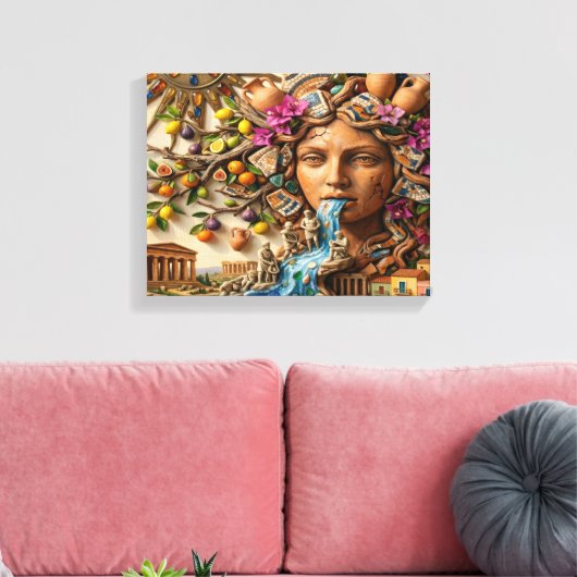 Anima Siciliana Canvas Afdruk (Insitu (Woonkamer))