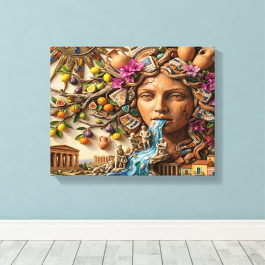 Anima Siciliana Canvas Afdruk (Insitu (Houten vloer))