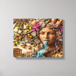 Anima Siciliana Canvas Afdruk