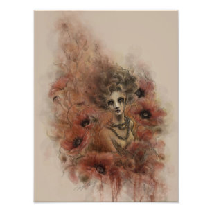 Anima Sola Dark Fantasy Art Print Foto Afdruk