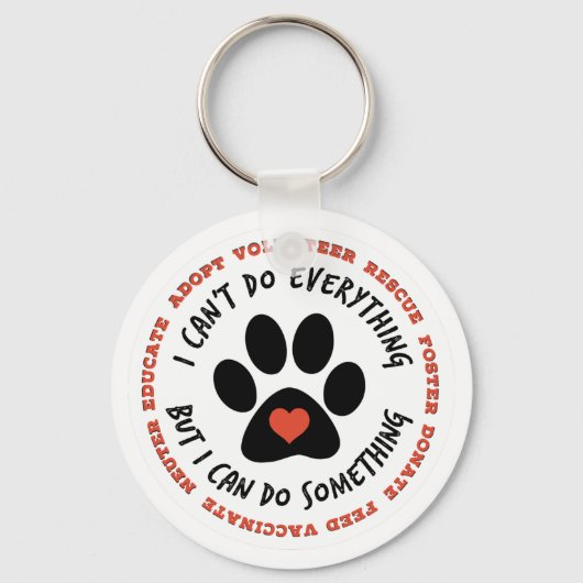 ANIMAAL RESCUE Cat Rescue, TNR - Ik kan iets doen Sleutelhanger (Voorkant)