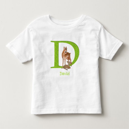 Animal ABC D is voor dik-dik T-shirt (Voorkant)