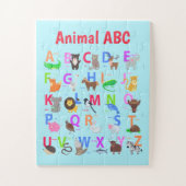Animal ABC Design Jigzaag Puzzle Legpuzzel (Verticaal)