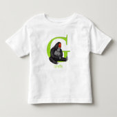 Animal ABC G is voor gorilla T-shirt (Voorkant)