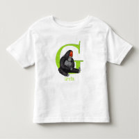 Animal ABC G is voor gorilla T-shirt