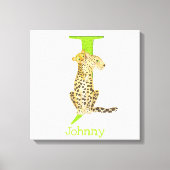 Animal ABC J is bestemd voor jaguar canvas print (Voorkant)