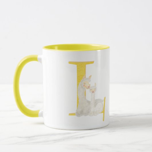 Animal ABC L is for llama mug Mok (Links)