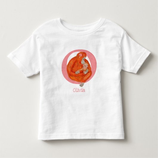 Animal ABC O is bestemd voor orangutaan T-shirt (Voorkant)