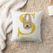 Animal ABC S is for sloth cushion Kussen (Deken)