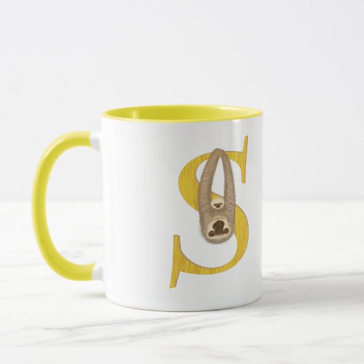 Animal ABC S is for sloth mug Mok (Links)