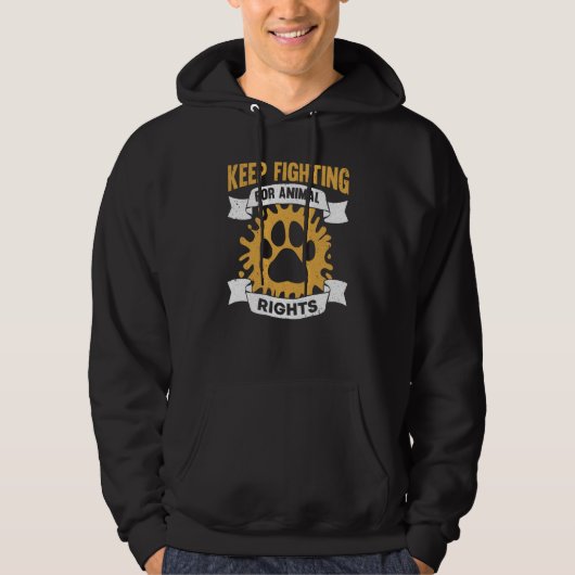 Animal Activist Rescue Animals Conservation Rights Hoodie (Voorkant)