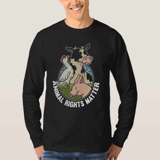 Animal Activist Rescue Animals Conservation Rights T-shirt (Voorkant)