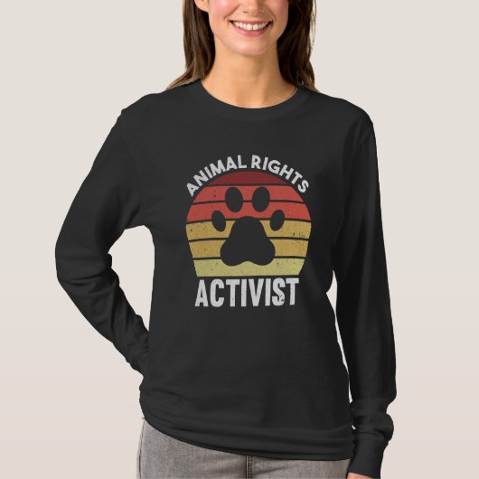 Animal Activist Rescue Animals Conservation Rights T-shirt (Voorkant)