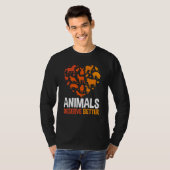 Animal Activist Rescue Animals Conservation Rights T-shirt (Voorkant volledig)