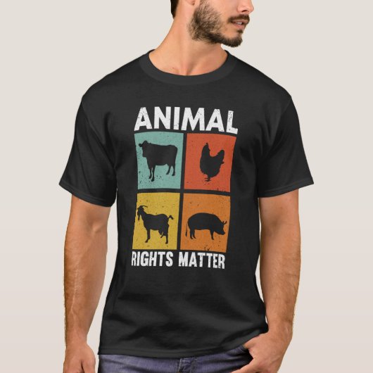 Animal Activist Rescue Animals Conservation Rights T-shirt (Voorkant)