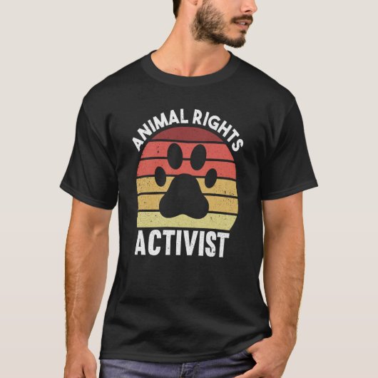 Animal Activist Rescue Animals Conservation Rights T-shirt (Voorkant)