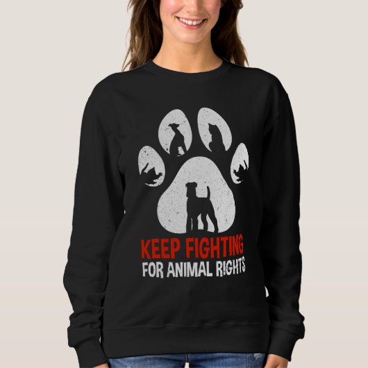 Animal Activist Rescue Animals Conservation Rights Trui (Voorkant)