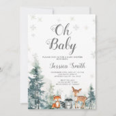 Animal Adventure Genderneutraal Baby shower Kaart (Voorkant)
