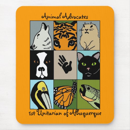 Animal Advocates mousepad Muismat (Voorkant)