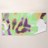 Animal African Print. Afrikaanse exotische achterg Badhanddoek (Badhanddoek)