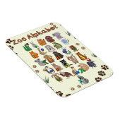 Animal Alphabet Art voor kinderen | Schattigee edu Magneet (Rechterzijde)