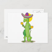 Animal Alphabet Iguana Briefkaart (Voorkant / Achterkant)