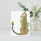 Animal Alphabet Jaguar Briefkaart (Staand voorkant)