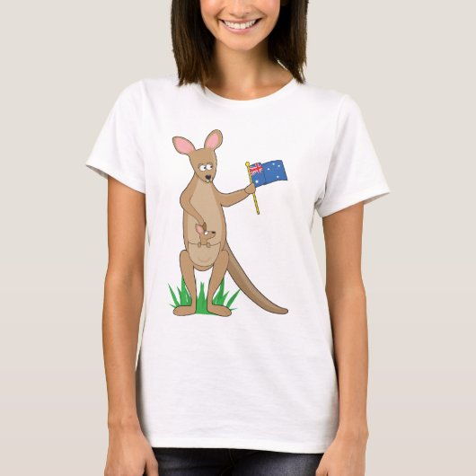 Animal Alphabet Kangaroo T-shirt (Voorkant)
