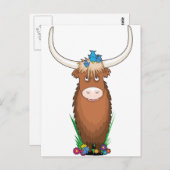 Animal Alphabet Yak Briefkaart (Voorkant / Achterkant)