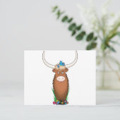 Animal Alphabet Yak Briefkaart (Staand voorkant)